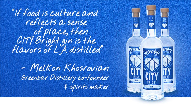 CITY Bright Gin -Melkon Khosrovian Greenbar Distillery