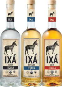 IXA tequila bottles with no background