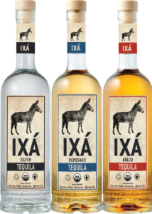 IXA tequila bottles with no background
